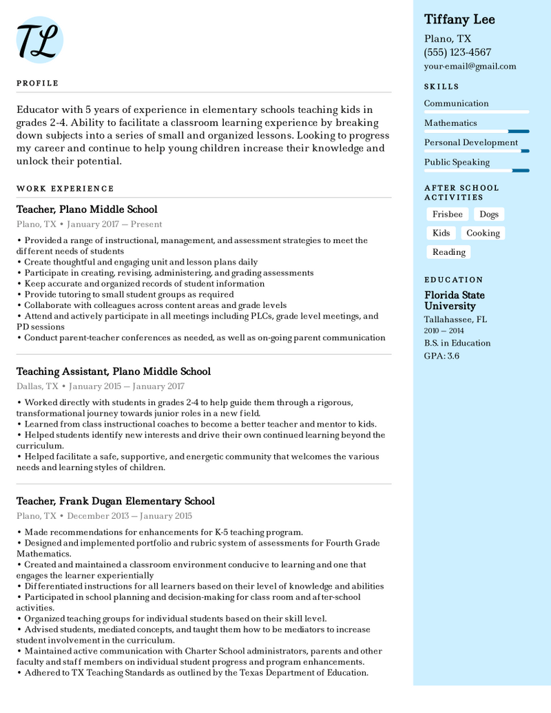 elementary-school-teacher-resume-example-writing-tips-for-2022