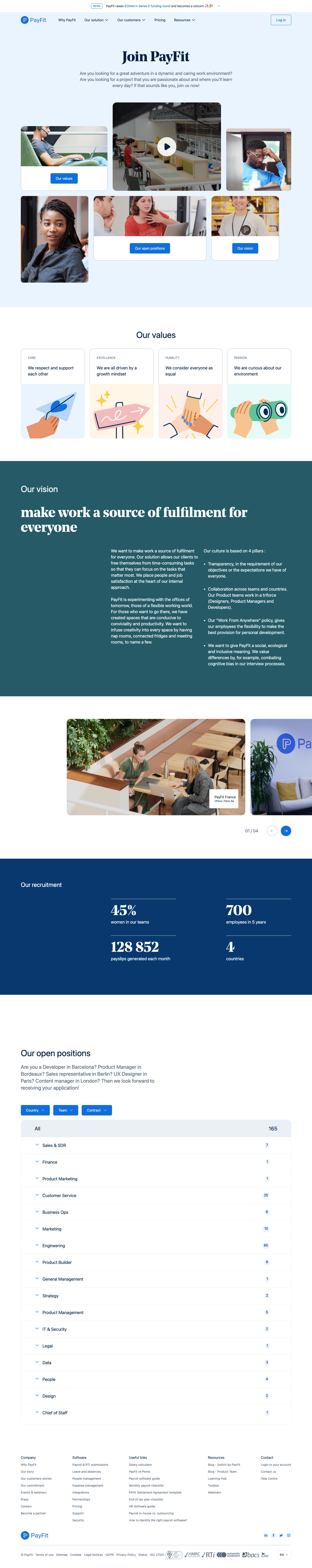 Payfit Careers Page