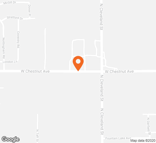 Map with pin at this location