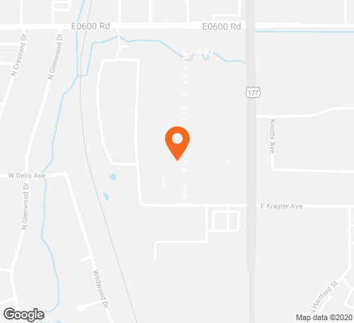 Map with pin at this location