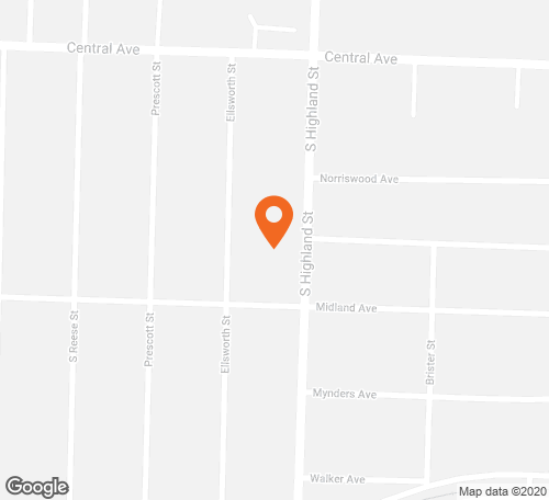 Map with pin at this location
