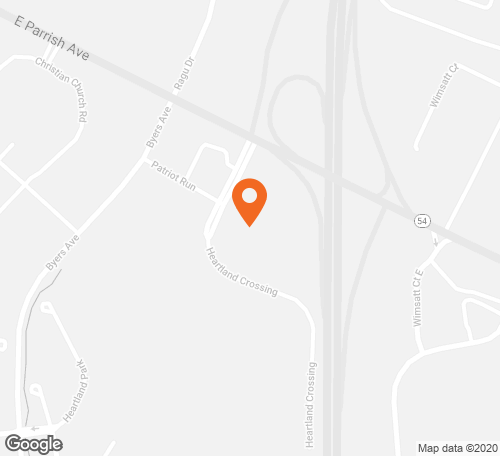 Map with pin at this location