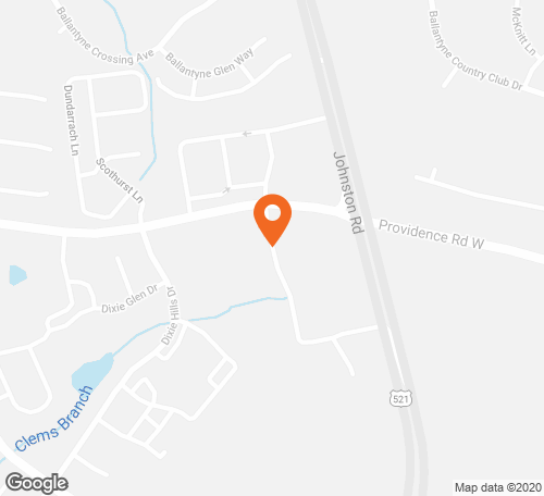 Map with pin at this location