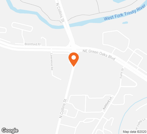 Map with pin at this location