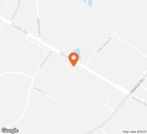 Map with pin at this location