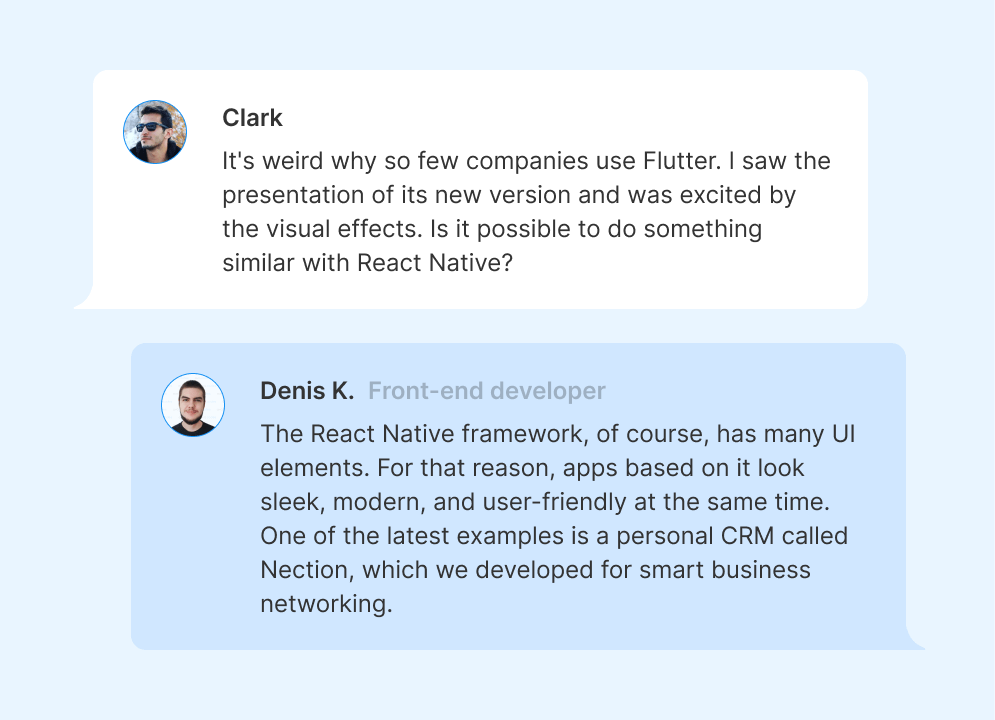 Flutter vs React Naive: Nection Case Study