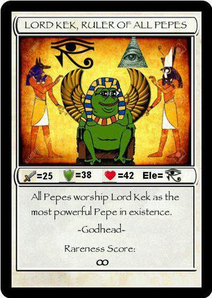 Rare Pepes: Lord Kek