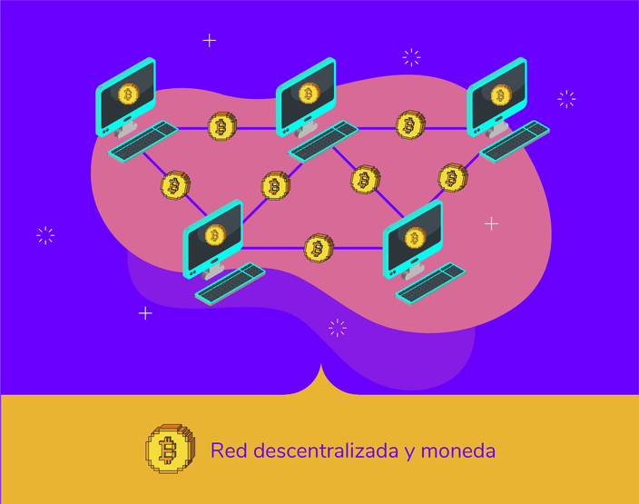 Bitcoin es una red descentralizada y distribuida