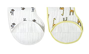 Amazon.com: aden + anais burpy bib 2 pack; jungle jam: Baby