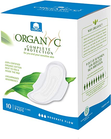 Amazon.com: Organyc 100% Certified Organic Cotton Feminine Pads ...
