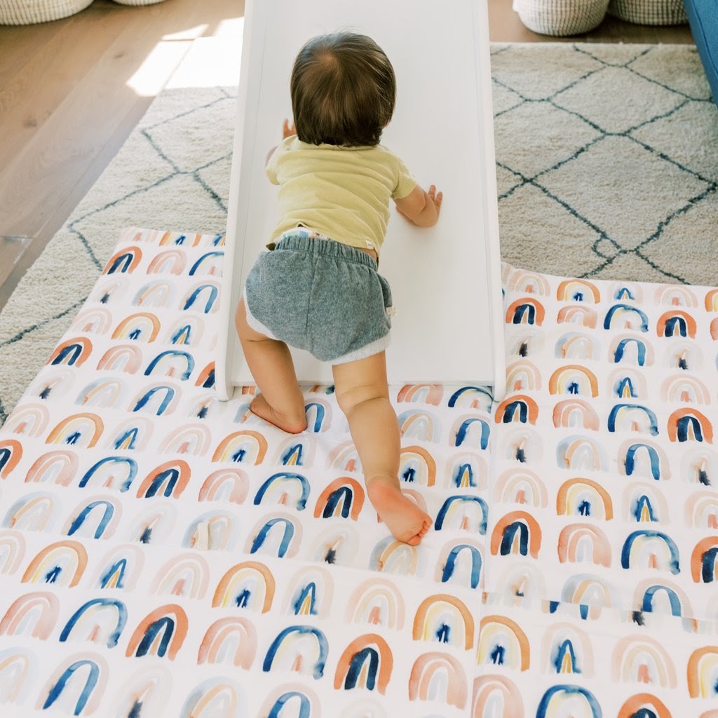 Rainbow Watercolor | Mega | Padded Play Mat– Toki Mats