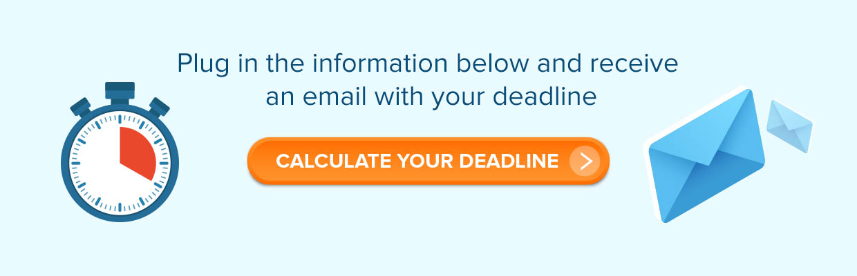 calculate your NTO deadline