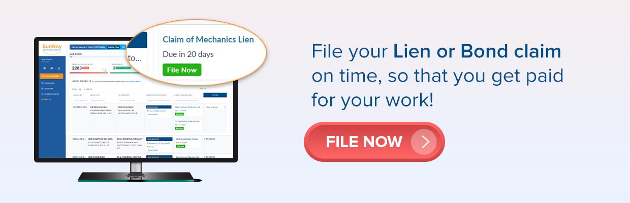Lien or Bond Claim