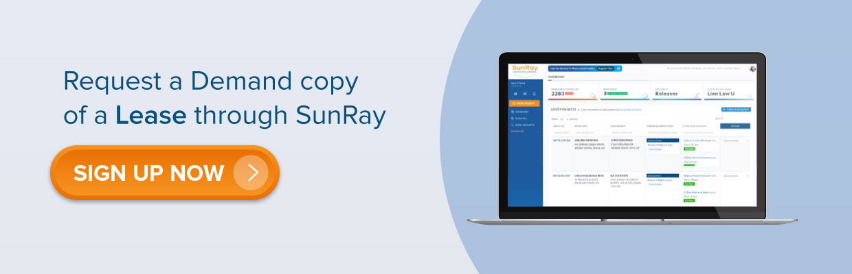 Request a Demand a copy of a lease