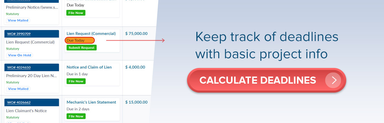 calculate deadlines