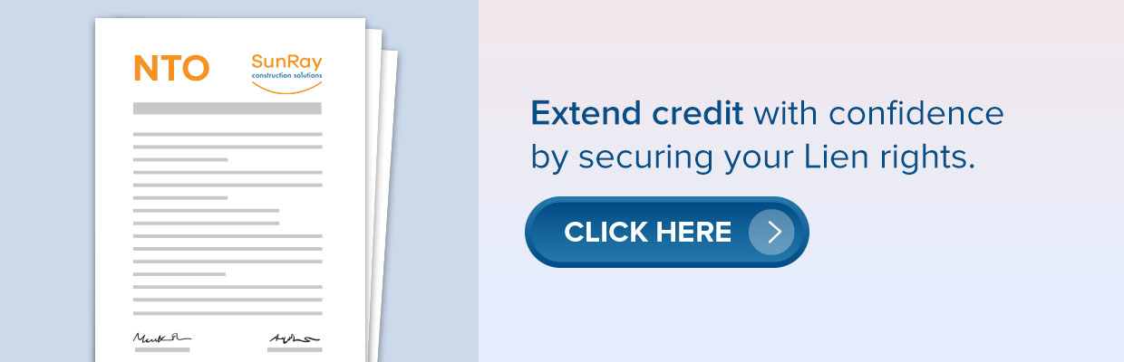 NTO to Secure your Lien Rights