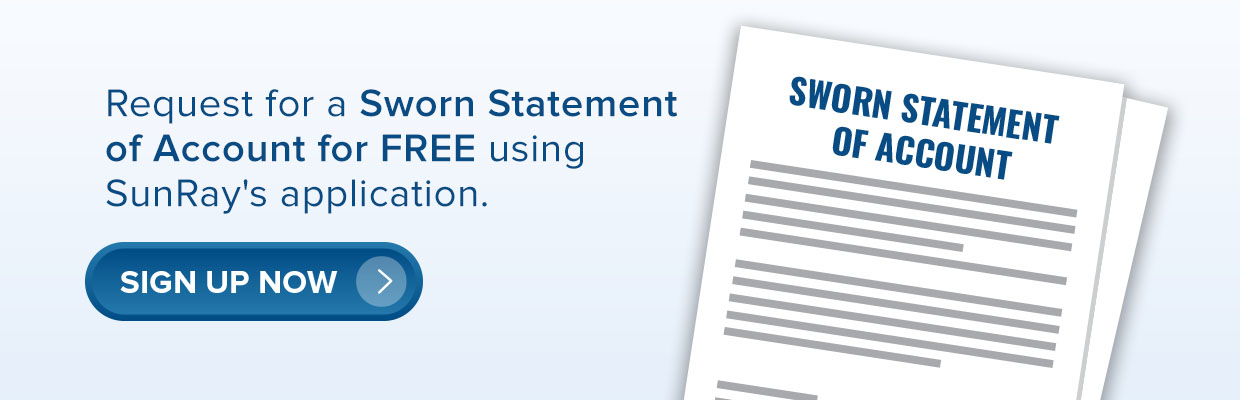 Sworn Statement of Account