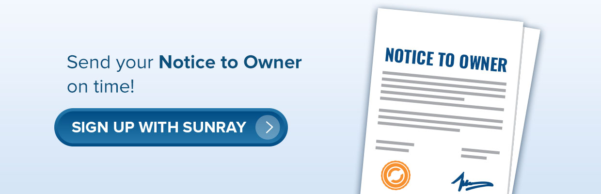 notice to owner