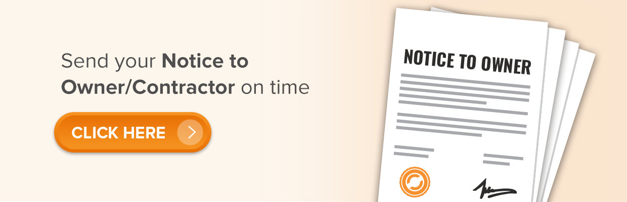 notice to owner, notice to contractor