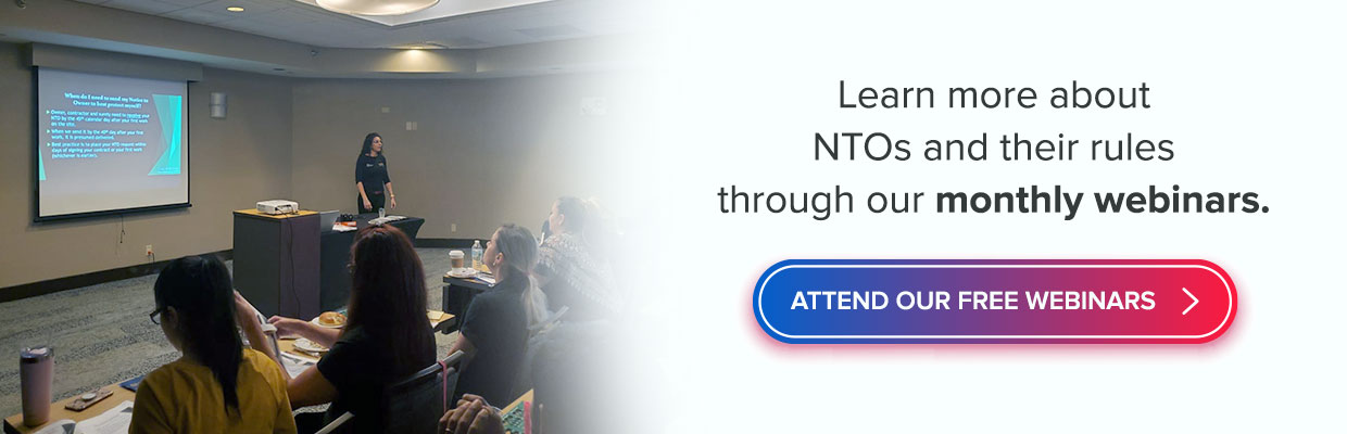 NTOs and Webinars