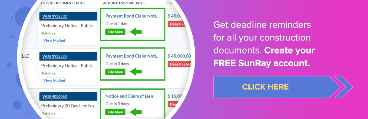 SunRay deadline calculator