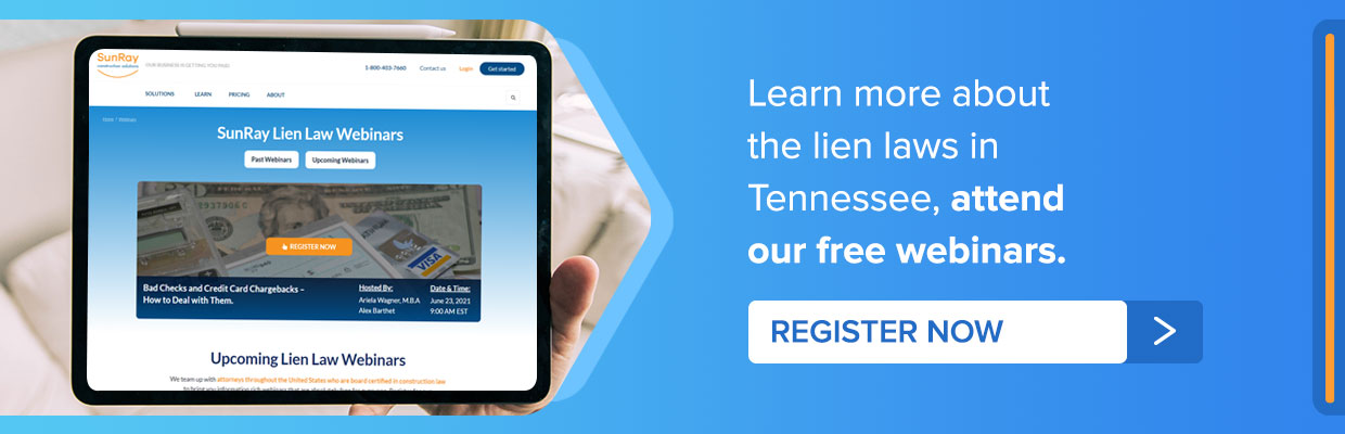Lien laws in Tennessee