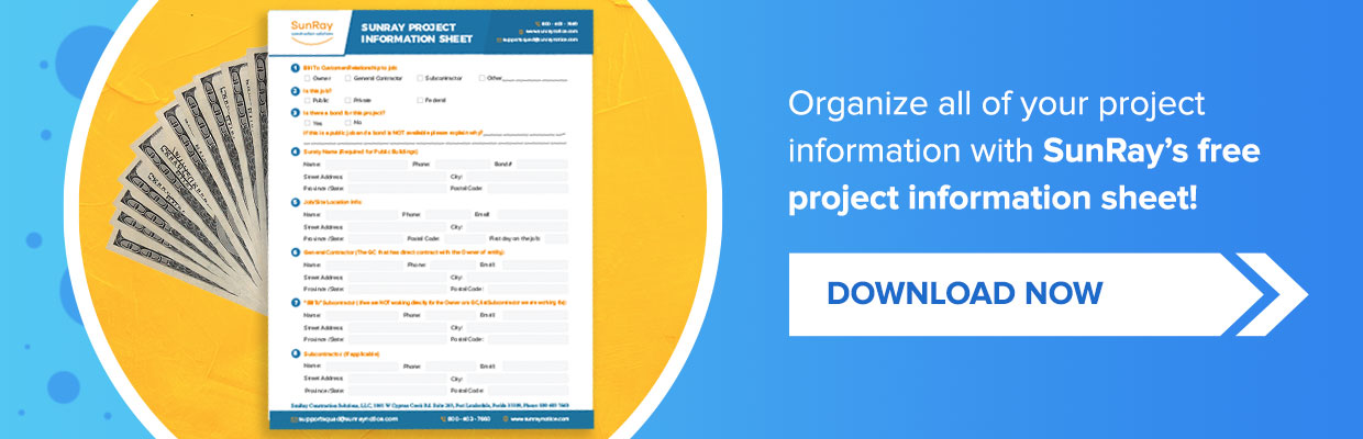 SunRay's Project Information Sheet