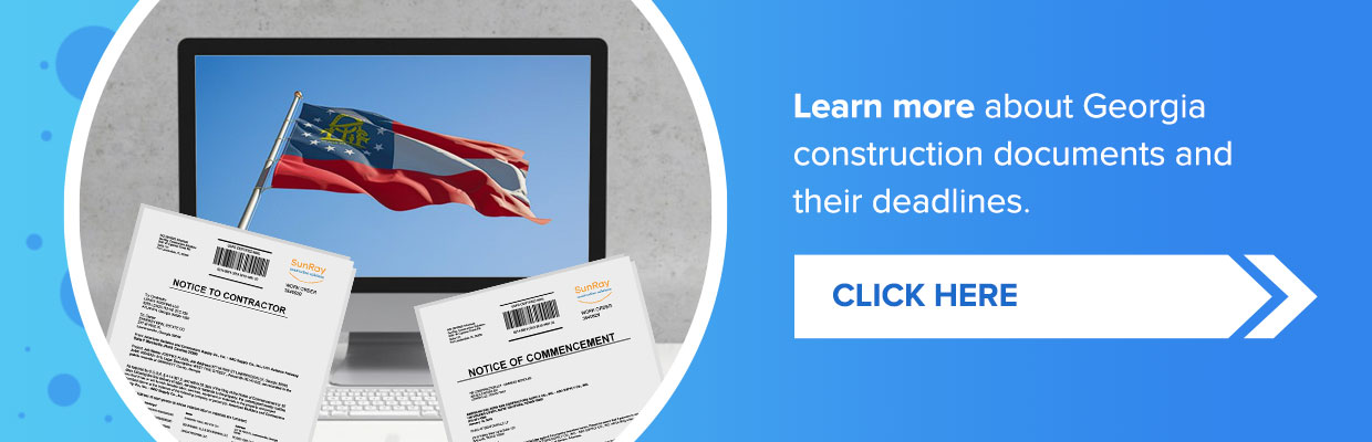 Georgia construction documents and deadlines
