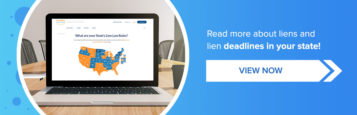 lien deadlines