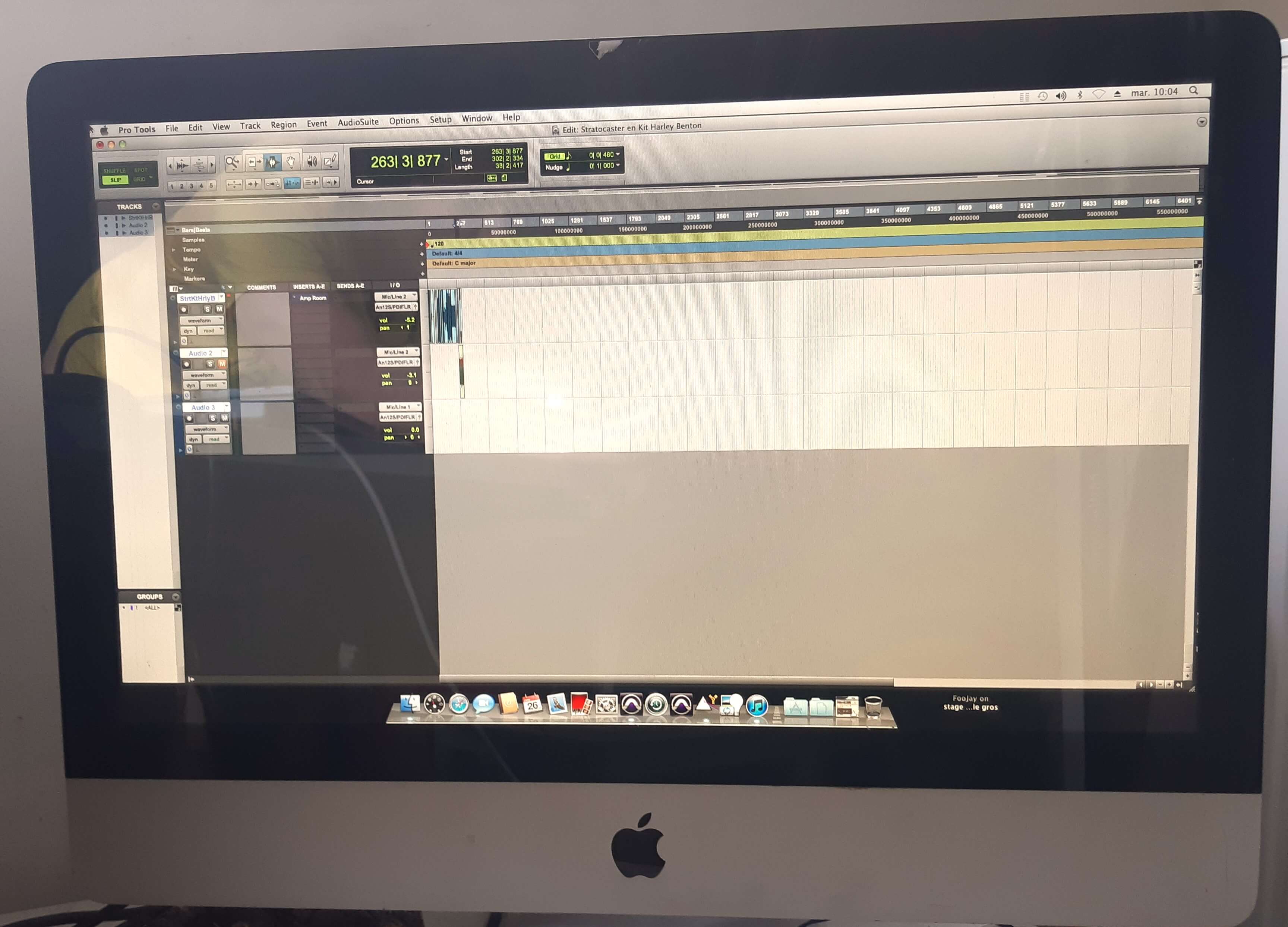 Pro tools editing window enregistrer sa guitare