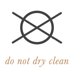sign for do not dry clean