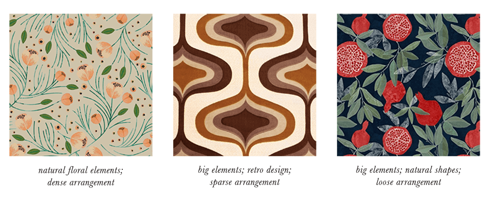 Dark Autumn Patterns & Prints Elements