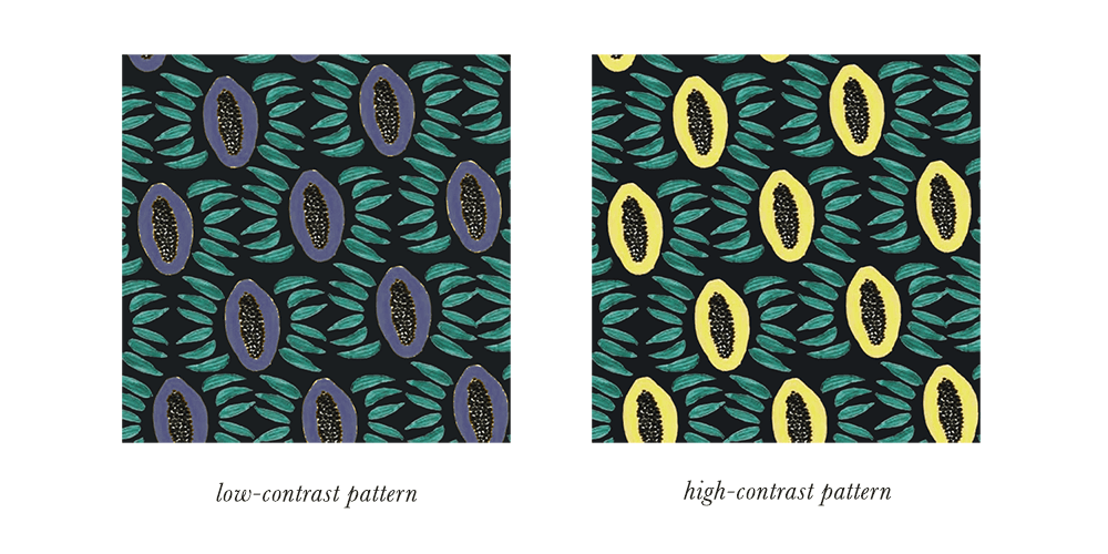 Dark Winter Patterns & Prints Contrast