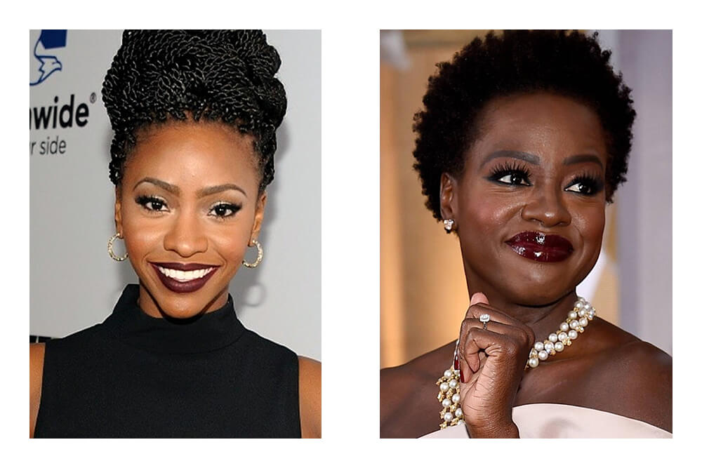 Colour Analysis for People of Colour - Dark Winter Examples