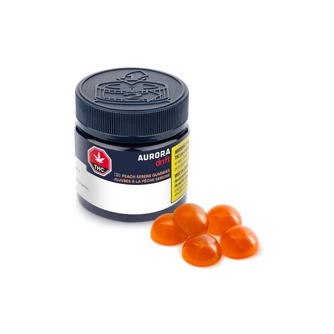 Aurora Drift Peach Serene Gummies