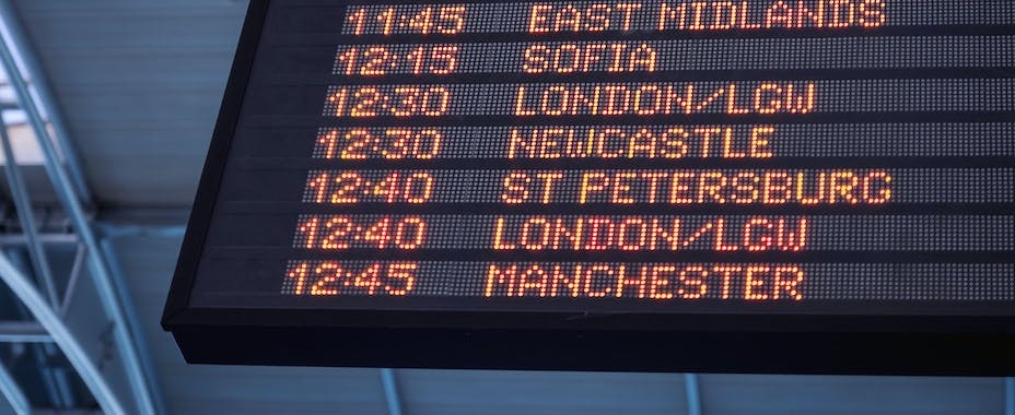 Departure times