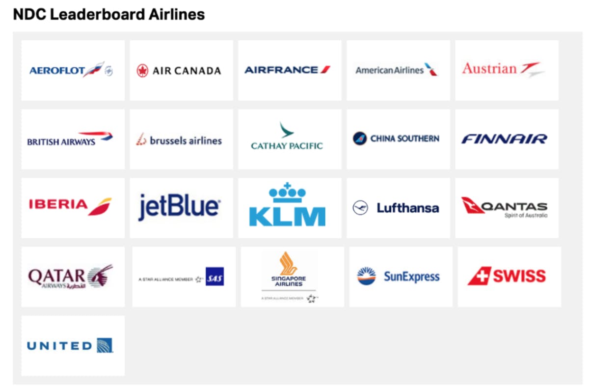 IATA's NDC Leaderboard