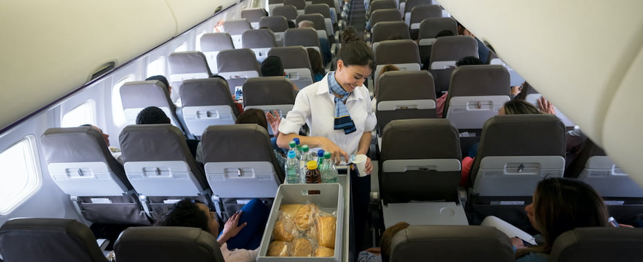 Airline customer service flight attendant