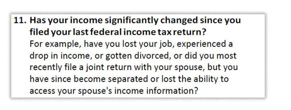 income information significant change 1