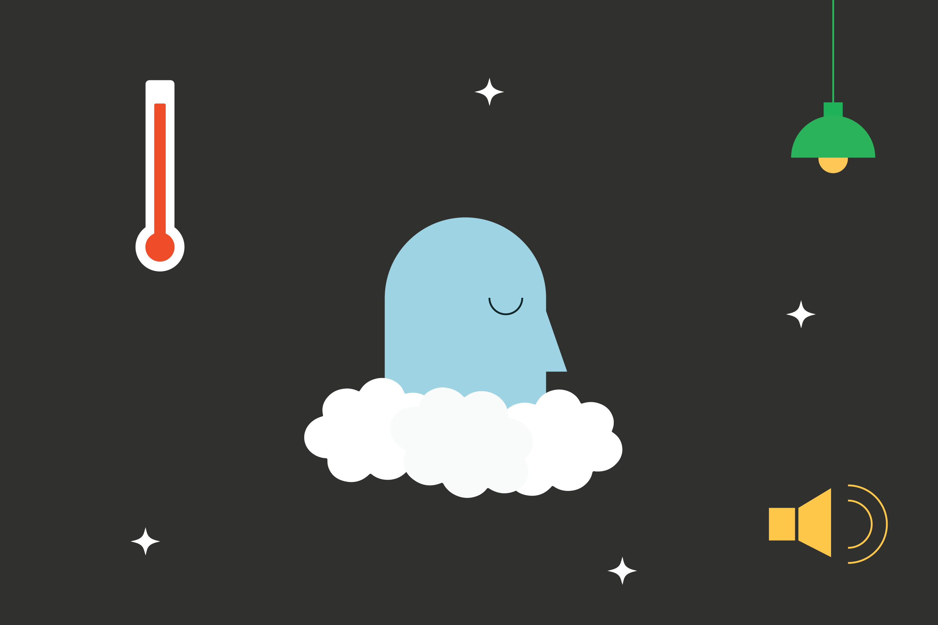 Create a comfortable sleeping environment to improve insomnia