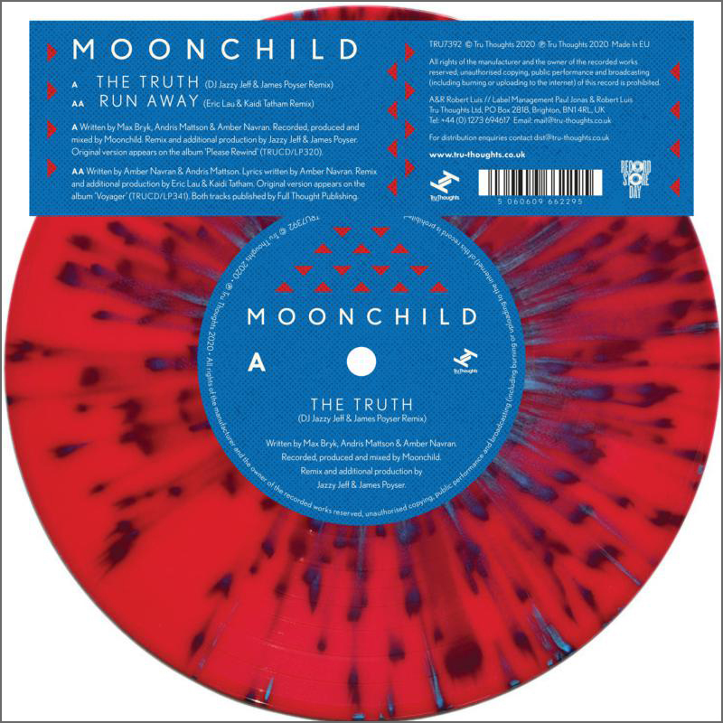 Moonchild - The Truth (DJ Jazzy Jeff & James Poyser Remix)" / "Run Away (Eric Lau & Kaidi Tatham Remix)