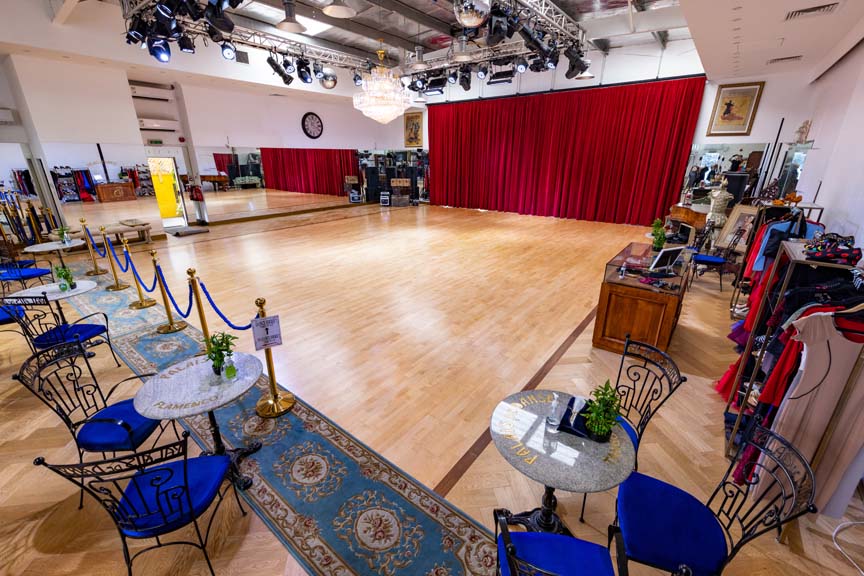 front ballroom in palais de danse dance studio