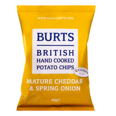 Burts Hand Cooked Crisps "Cheddar & Onion" (150g)