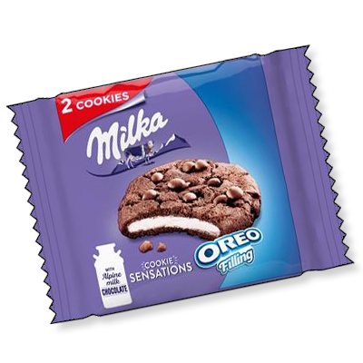 Cookies Milka "Sensation" fourrage Oreo (52g)