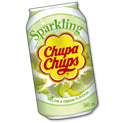 Chupa Chups soda "Melon & Cream" (345ml)