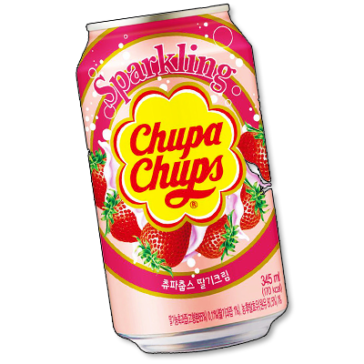 Chupa Chups soda "Strawberry & Cream" (345ml)