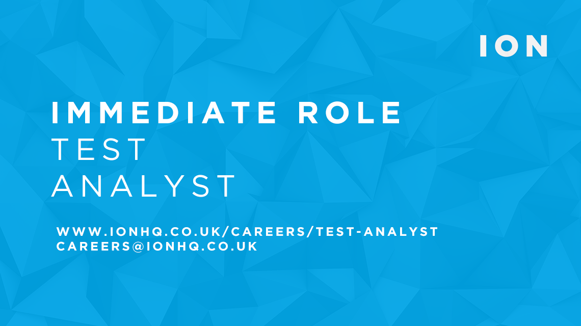 Test Analyst Careers ION