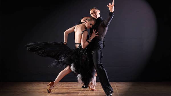rumba ballroom dancers