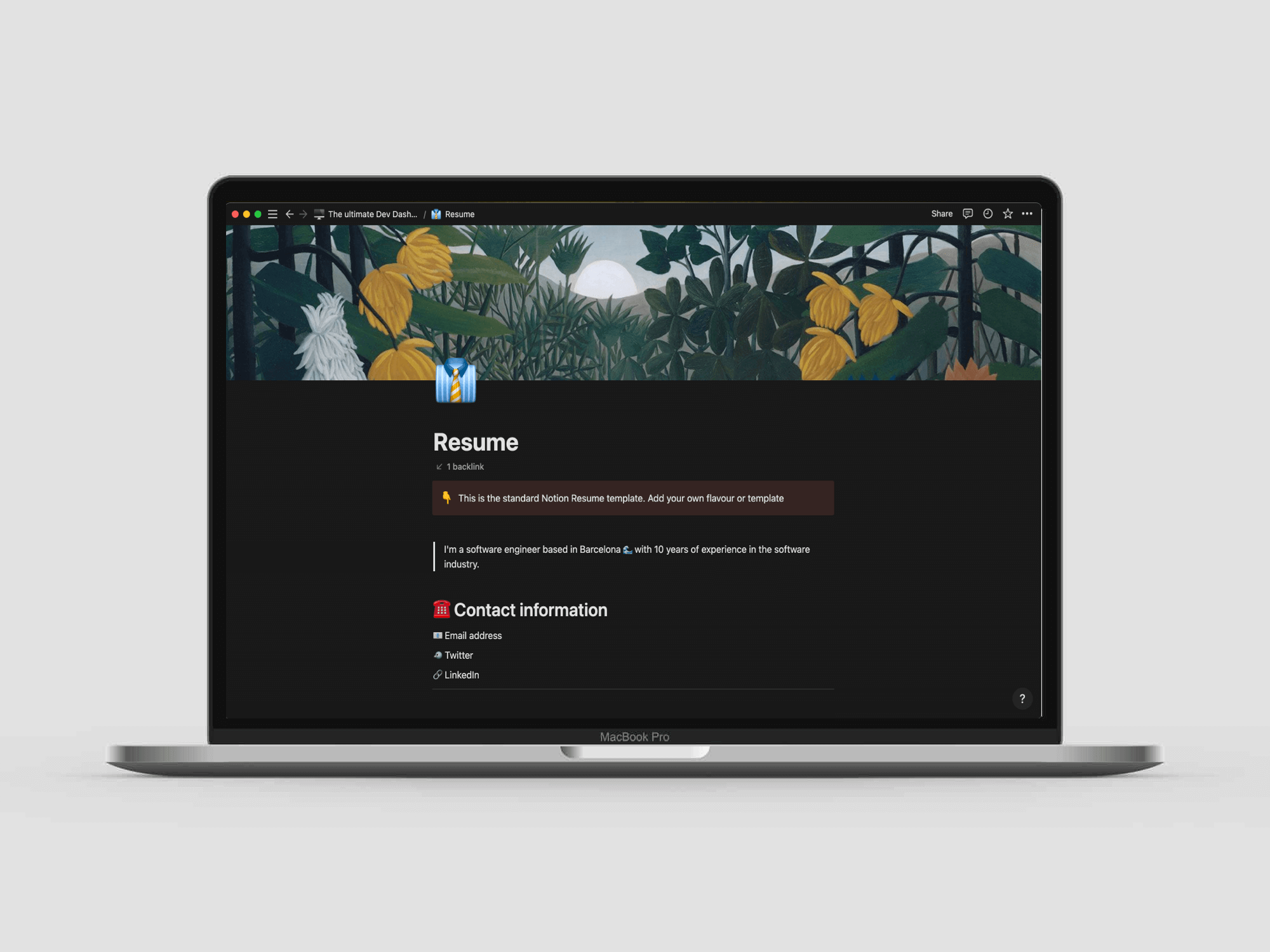The ultimate Developer Template | Notion Everything