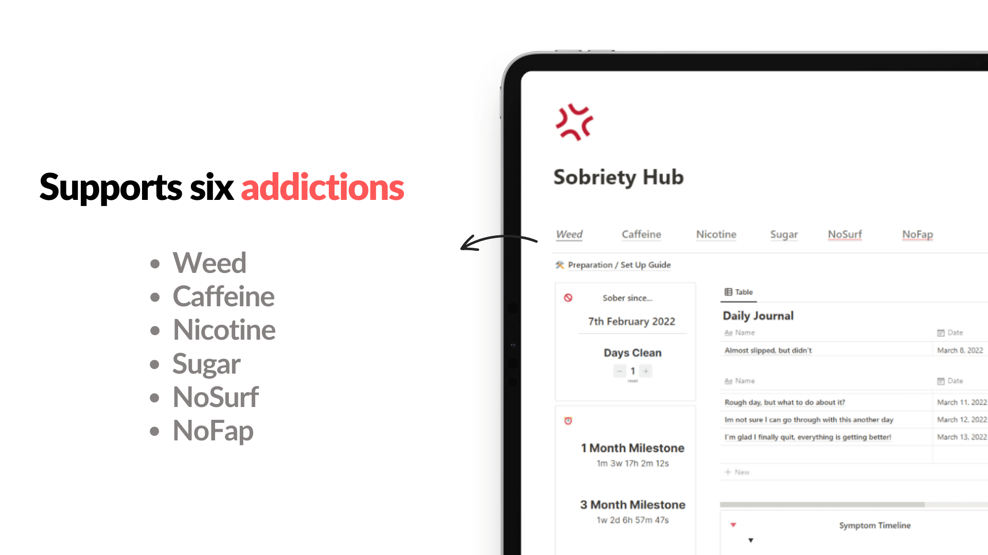 Sobriety Hub | Notion Everything